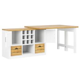 STILVORA White Extendable Dining Table with Sideboard - thumbnail 5