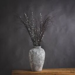 Love Lace Aged Stone Tall Ceramic Vase - thumbnail 5