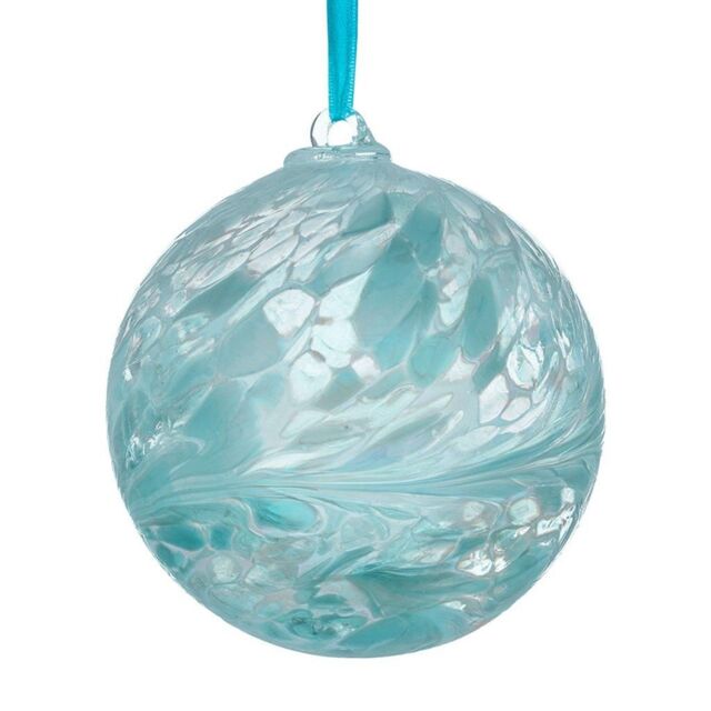Sienna Glass 15cm Friendship Ball Pastel Blue - image 1