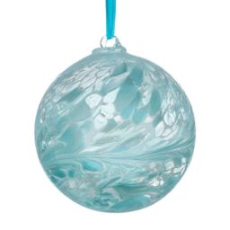Sienna Glass 15cm Friendship Ball Pastel Blue - thumbnail 5