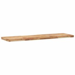 Berkfield Home Bathroom Vanity Top Oil Finished 140x40x4 cm Solid Wood Acacia in Brown - Size: 140 x 40 x 4 cm - thumbnail 6