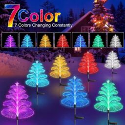 Leaper Pack of 2 LED Solar Garden Landscape Jellyfish-Shape Light - thumbnail 2