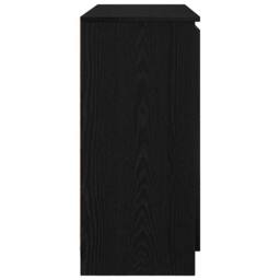 Berkfield Home Sideboard with Drawers Black Oak 100.5x35x76 cm Engineered Wood - thumbnail 7