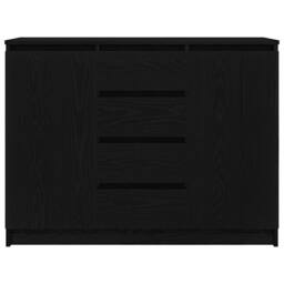 Berkfield Home Sideboard with Drawers Black Oak 100.5x35x76 cm Engineered Wood - thumbnail 6