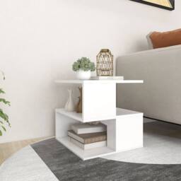 Berkfield Home Side Table White 40x40x40 cm Engineered Wood - Size: 40 x 40 x 40 cm - thumbnail 1