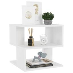 Berkfield Home Side Table White 40x40x40 cm Engineered Wood - Size: 40 x 40 x 40 cm - thumbnail 3