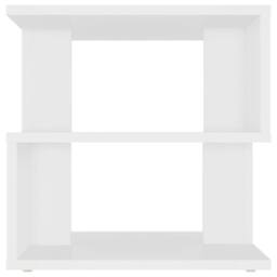 Berkfield Home Side Table White 40x40x40 cm Engineered Wood - Size: 40 x 40 x 40 cm - thumbnail 4