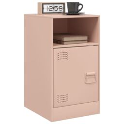 Berkfield Home Bedside Cabinets 2pcs Pink 34.5x39x62 cm Steel - thumbnail 3