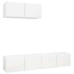 Berkfield Home TV Cabinets 3 pcs White Engineered Wood - thumbnail 1