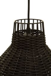 Orsina Rattan Pendant Lamp, Durable in Black - thumbnail 6
