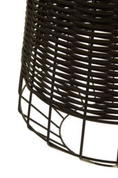 Orsina Rattan Pendant Lamp, Durable in Black - thumbnail 5