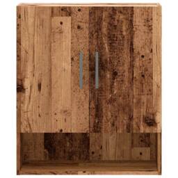 Berkfield Home Wall Cabinet Old Wood 60x31x70 cm Engineered Wood in Brown - Size: 60 x 31 x 70 cm - thumbnail 4