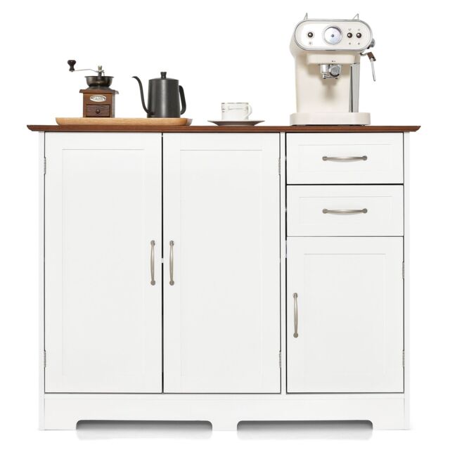 Costway Buffet Cabinet Kitchen Modern Storage Cabinet with Adjustable Shelf - image 1