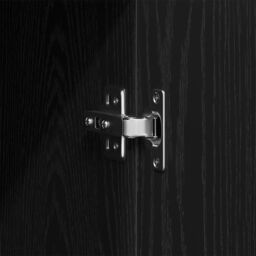 Berkfield Home Black Oak Wardrobe 80x52x180 cm Made of Engineered Wood - Size: 80 x 52 x 180 cm - thumbnail 9