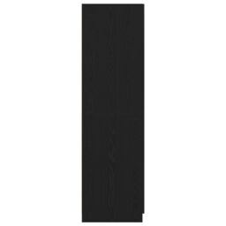 Berkfield Home Black Oak Wardrobe 80x52x180 cm Made of Engineered Wood - Size: 80 x 52 x 180 cm - thumbnail 8