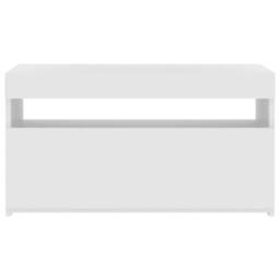 Berkfield Home TV Cabinet with LED Lights High Gloss White 75x35x40 cm - Size: 75 x 35 x 40 cm - thumbnail 9