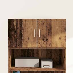 Berkfield Home Wall Cabinet Old wood 80 x 42.5 x 40 cm Engineered wood in Brown - thumbnail 4