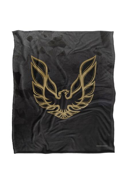 General Motors Pontiac Galvanized Firebird Silky Touch Super Soft Throw Blanket 152 X 127 cm in White - image 1