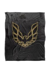General Motors Pontiac Galvanized Firebird Silky Touch Super Soft Throw Blanket 152 X 127 cm in White - thumbnail 1