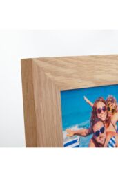 "MijMoj Design Solid Oak 5 Aperture Photo Frame - Multi 6"" x 4"" Collage Frame in Light Oak" - thumbnail 2