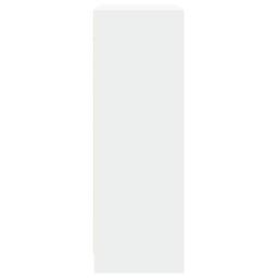 Berkfield Home Sideboard with LED White 77x34x100 cm Engineered Wood - Size: 77 x 34 x 100 cm - thumbnail 7