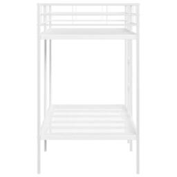 Berkfield Home Bunk Bed without Mattress White 100x190 cm Steel - thumbnail 6