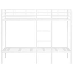 Berkfield Home Bunk Bed without Mattress White 100x190 cm Steel - thumbnail 5