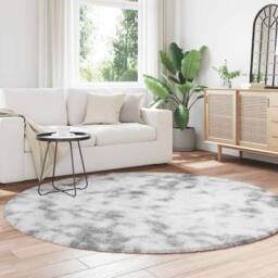 Berkfield Home Shaggy Rug High Pile NAVARRA Silver Grey 200x200 cm Polyester - Size: Medium - thumbnail 1
