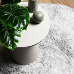 Berkfield Home Shaggy Rug High Pile NAVARRA Silver Grey 200x200 cm Polyester - Size: Medium - thumbnail 8