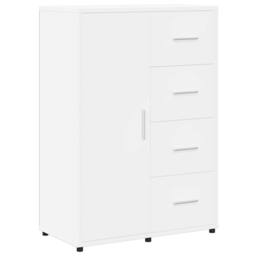 Berkfield Home Sideboards 2 pcs White 60x31x84 cm Engineered Wood - Size: 60 x 31 x 84 cm - thumbnail 6