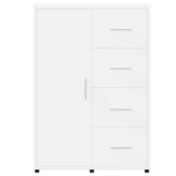 Berkfield Home Sideboards 2 pcs White 60x31x84 cm Engineered Wood - Size: 60 x 31 x 84 cm - thumbnail 7