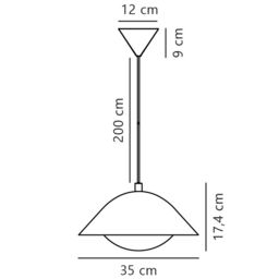 Nordlux Modern Indoor Pendant Light Brown Metal E27 Diffused - Mains Powered, IP20 in Beige - thumbnail 5