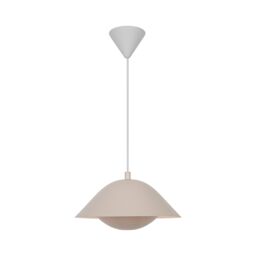 Nordlux Modern Indoor Pendant Light Brown Metal E27 Diffused - Mains Powered, IP20 in Beige - thumbnail 2