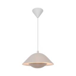 Nordlux Modern Indoor Pendant Light Brown Metal E27 Diffused - Mains Powered, IP20 in Beige - thumbnail 1