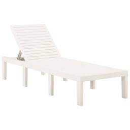 Berkfield Home Sun Lounger Plastic White