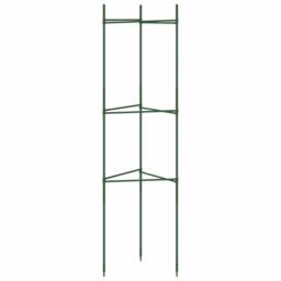 Berkfield Home Tomato Cages 8 pcs 116 cm Steel & PP in Green - thumbnail 5