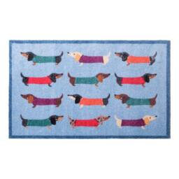 Artsy Mats Dachshund Indoor Washable Doormat in Blue - Size: 50 cm x 80 cm - thumbnail 3