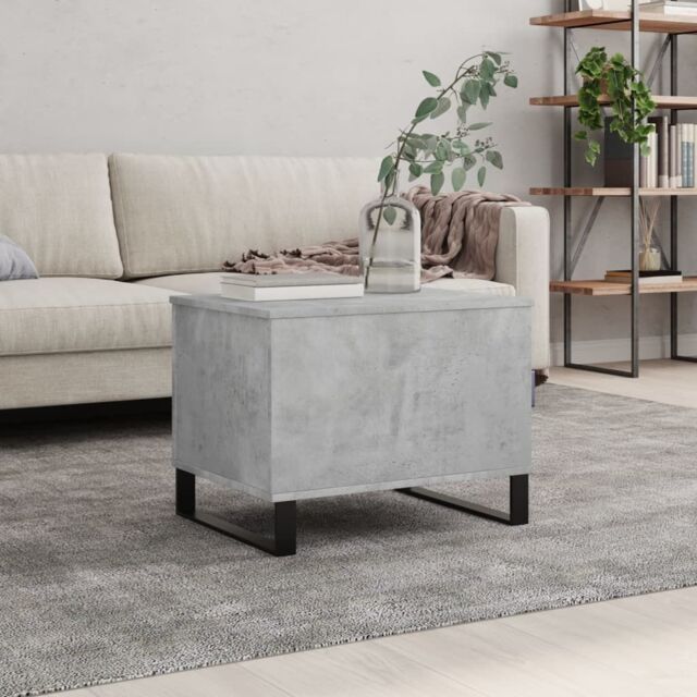 Berkfield Home Coffee Table Concrete Grey 60x44.5x45 cm Engineered Wood - image 1