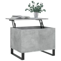 Berkfield Home Coffee Table Concrete Grey 60x44.5x45 cm Engineered Wood - thumbnail 3