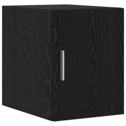 Berkfield Home Slim Storage Cabinet Black Oak 30x42.5x225 cm Engineered Wood - thumbnail 5