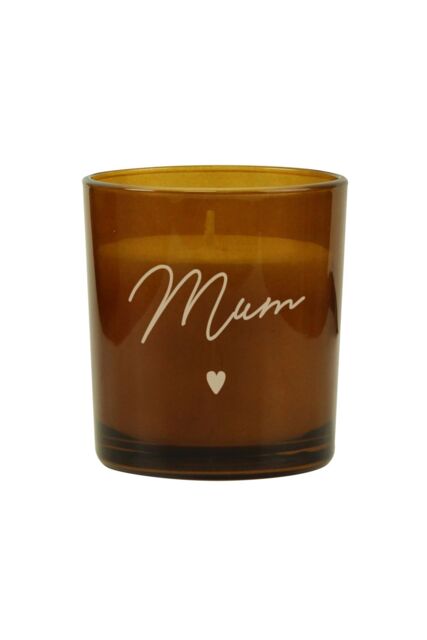 Personalised Memento Company Personalised Amber Glass Candle - image 1