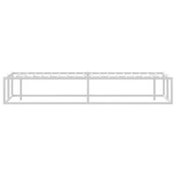 Berkfield Home Bed Frame without Mattress White 120x200 cm Metal - Size: Small Double - thumbnail 6