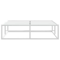 Berkfield Home Bed Frame without Mattress White 120x200 cm Metal - Size: Small Double - thumbnail 5