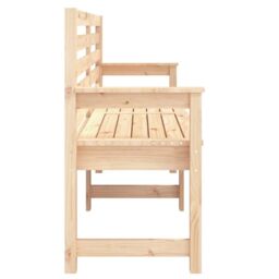 Berkfield Home Garden Bench 159.5x48x91.5 cm Solid Wood Pine in Brown - thumbnail 5