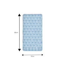 Showerdrape Aquarium Shower curtain & Laguna Blue Anti Slip Bath Mat in White - Size: 180 cm width x 180 cm drop - thumbnail 5