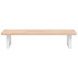 Berkfield Home Basin Shelf Wall Mounted Steel & Solid Wood Oak in Brown - thumbnail 4