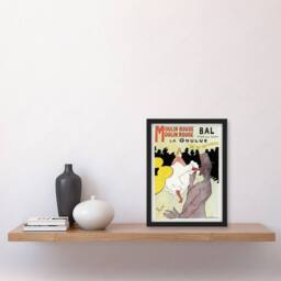 Artery8 Toulouse Lautrec Framed Wall Art Print Moulin Rouge La Goulue - Size: A4 - thumbnail 2