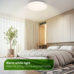 BRILONER Starry Sky LED Ceiling Light Lamp 19.5W 4450lm Ultra Efficient 480mm in White - thumbnail 8