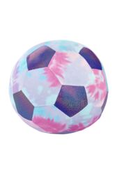 Catherine Lansfield 'Tie Dye Football' Shaped Cushion in Lilac - thumbnail 2