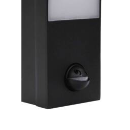 Berkfield Home Outdoor LED Wall Lights with Sensors 2pcs Black Die-cast Aluminium - thumbnail 8